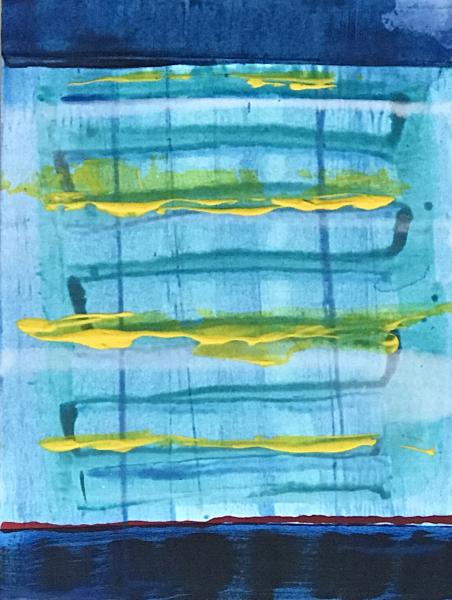 1717
8x6 Mixed media on paper on cradled board
$50
