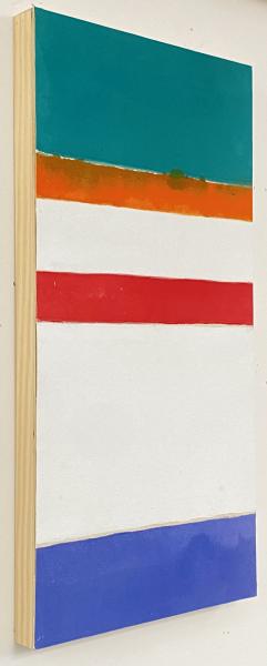 Vauban
Acrylic on canvas on cradled panel 
30x15x1.75
$800